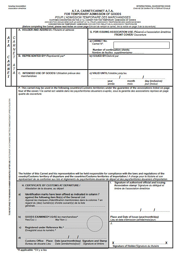 ATA Formalities & procedures Single Window for Logistics