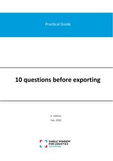 Practical guide: 10 questions before exporting