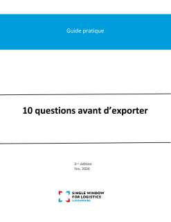 Guide pratique : 10 questions avant d'exporter