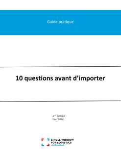 Guide pratique : 10 questions avant d'importer