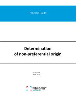 Practical guide: Determination of non-preferential origin