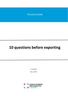 Practical guide: 10 questions before exporting