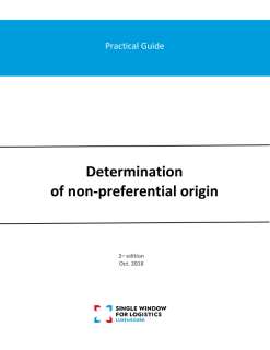 Practical guide: Determination of non-preferential origin